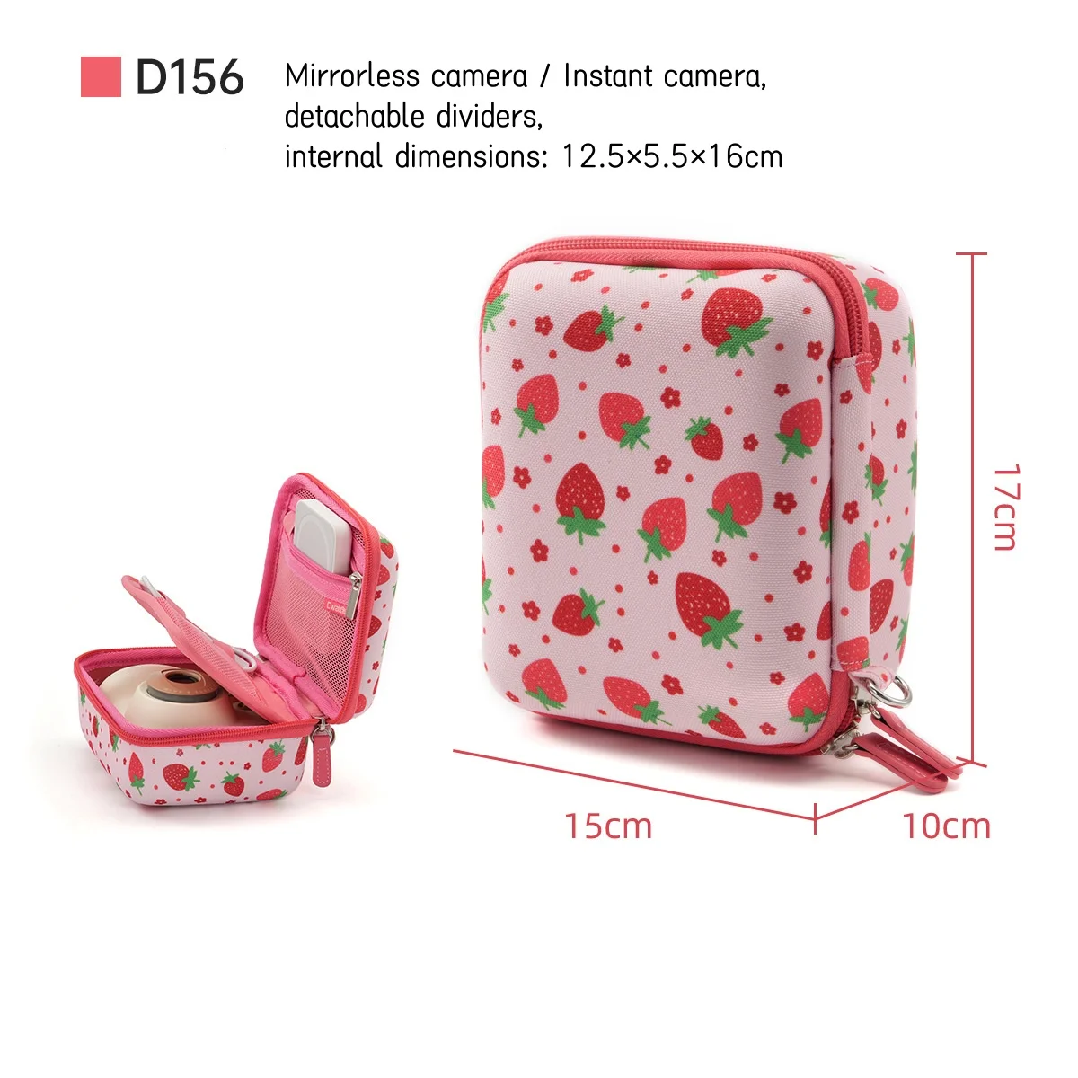Hard shell Instant Camera Bag portable Waterproof compact Camera Storage Bag hard case for small Polaroid mirrorless camera
