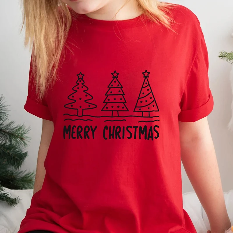 

Футболка женская с надписью «Merry Christmas»