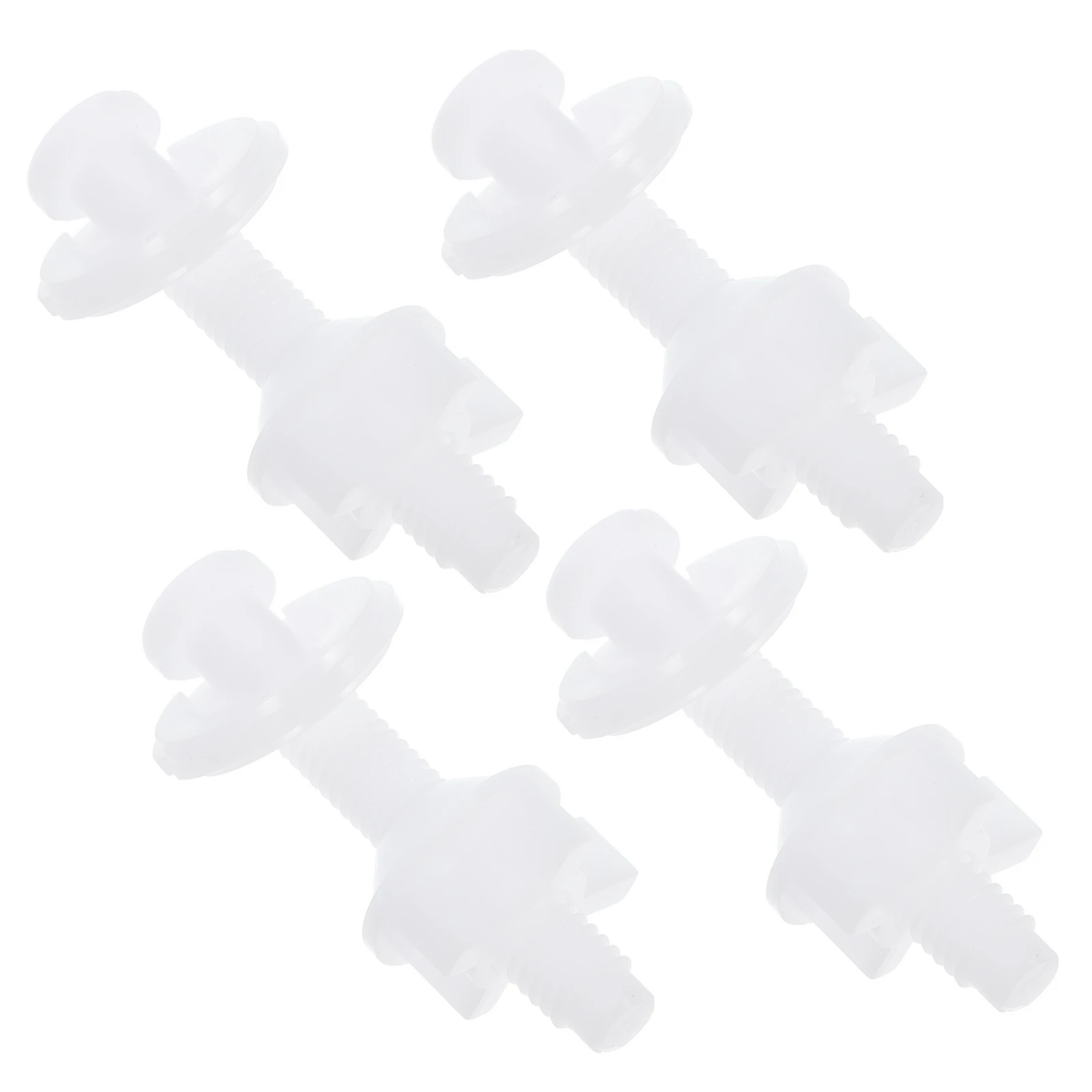 

4 Pcs Toilet Seat Cover Fixing Screw POM Plastic Stable Bathroom Accessories Universal Lid Screws High Quality Fits Most
