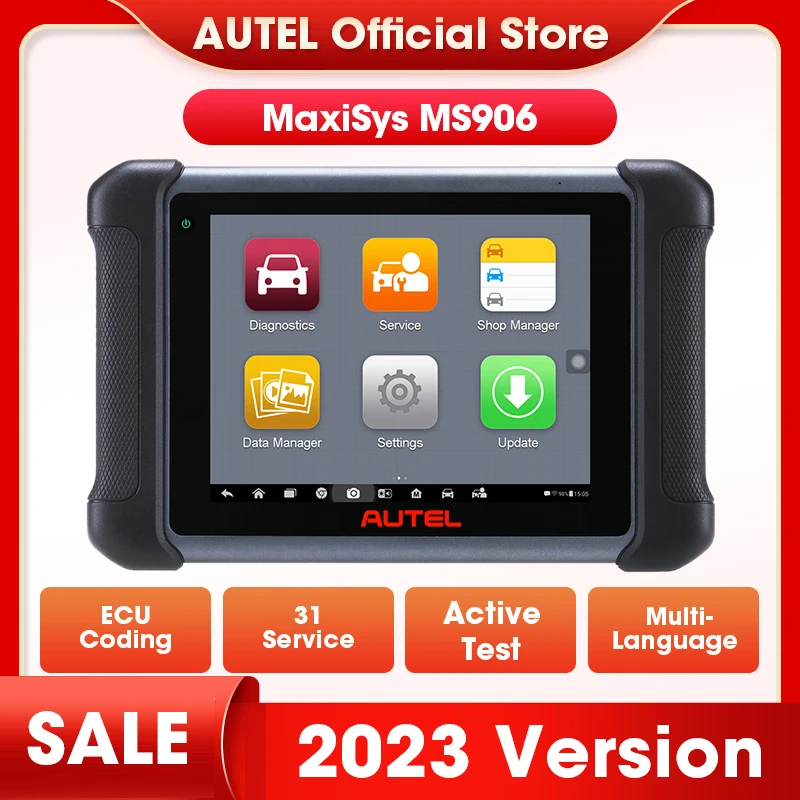 Autel MaxiSys MS906 Automotive Diagnostic Tools All System Code Reader Scanner ECU Coding PK MP808 DS808