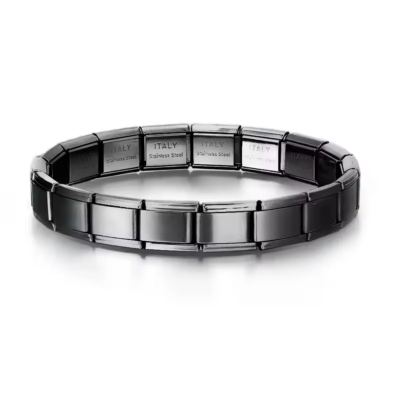 For Women Men Italian Charm Link 9mm Width Silver Gold Color Stainless Steel Bracelets on Hand DIY Making Jewelry Wholesale - Image 19
