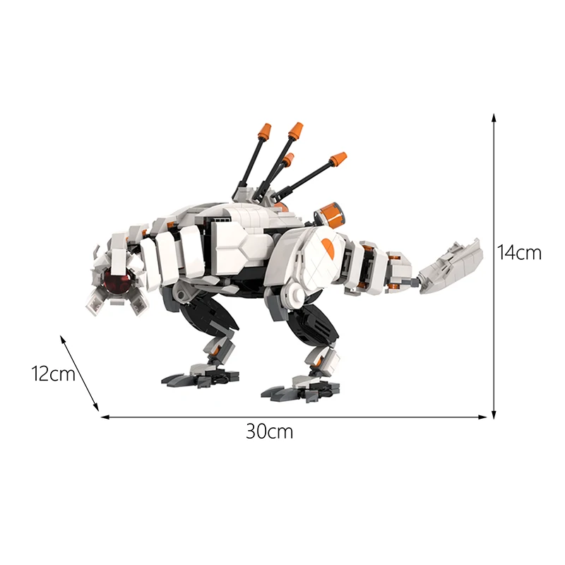 BiludMoc Horizon Thunderjaw Building Blocks Set Game Strange Dinosaur Model Brick DIY Toys Adult Child Birthday Christmas Gifts