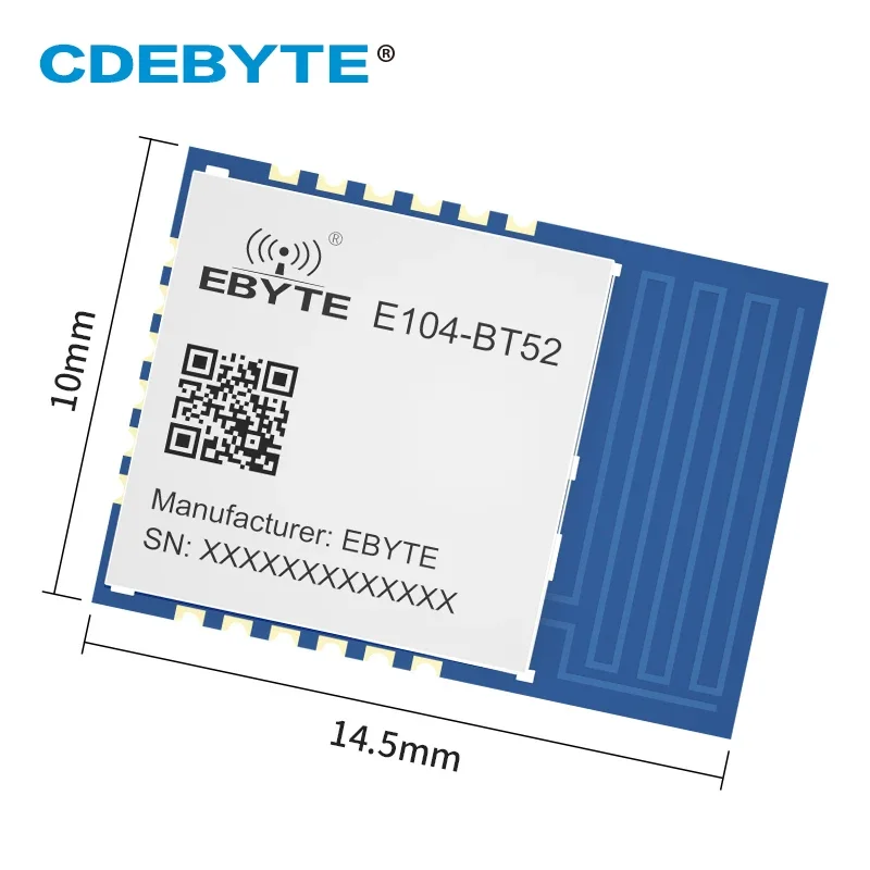 DA14531 2.4GHz BLE5.0 Module E104-BT52 CDEBYTE Low Energy Bluetooth to UART Module SMD RSSI PCB Antenna AT Command BLE Module