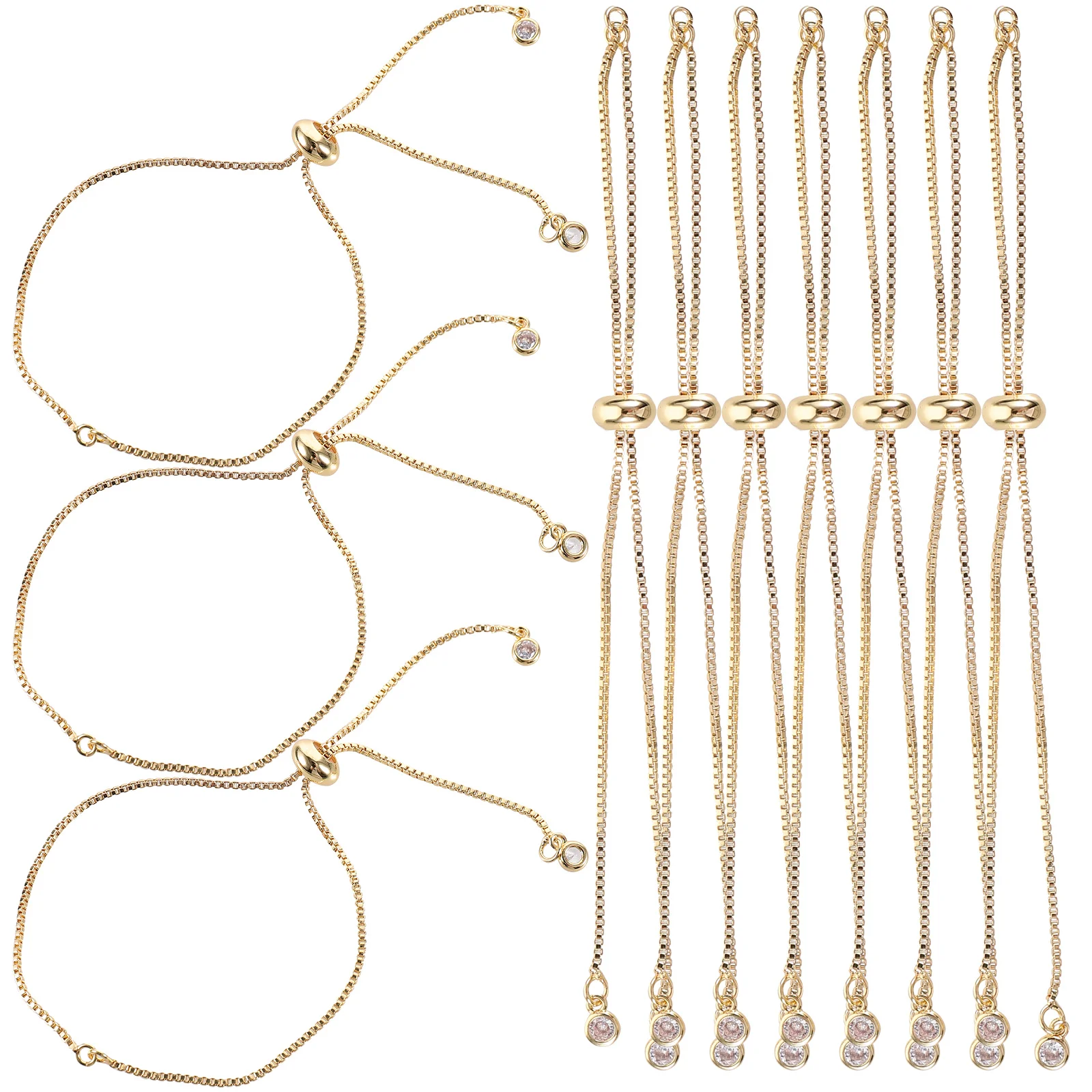 

10pcs Pull out Bracelet Adjustable Metal Decor Wrist Jewelry DIY Blank Cuff Bracelets Simple Style H made Accessories