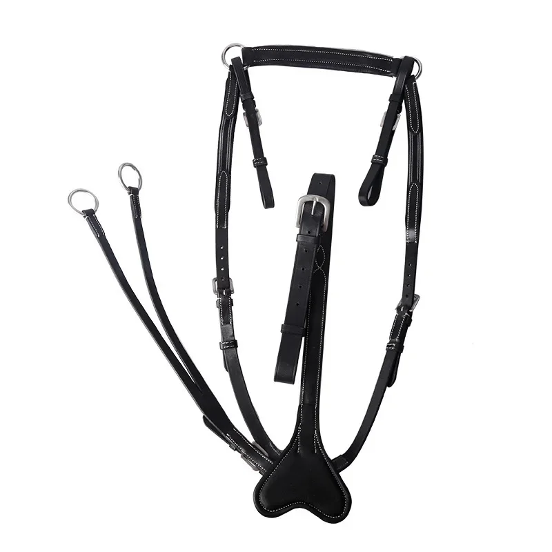 

Horse chest straps cowhide head down leather riding equipment