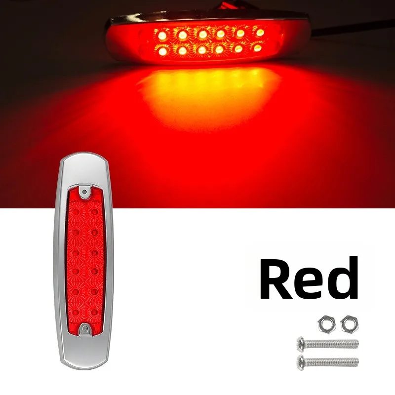 

12-24V Marker LED Side Lights Parking Indicator Easy To Install Long Service Life 0.2W Power 0.12A Current ABS Housing