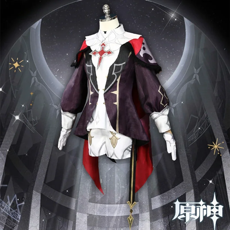 Game Genshin Impact Dahlia Cosplay Costume Full Set Mondstadt City Vampire Costume For Men High Quality