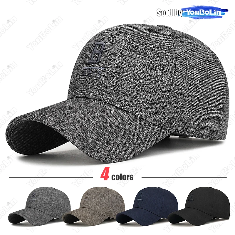 Mens Outdoor Hard Top Embroidered B Letter 1913 Baseball Cap Middle-Aged Leisure Sun Protection Trend All-Match Baseball Cap