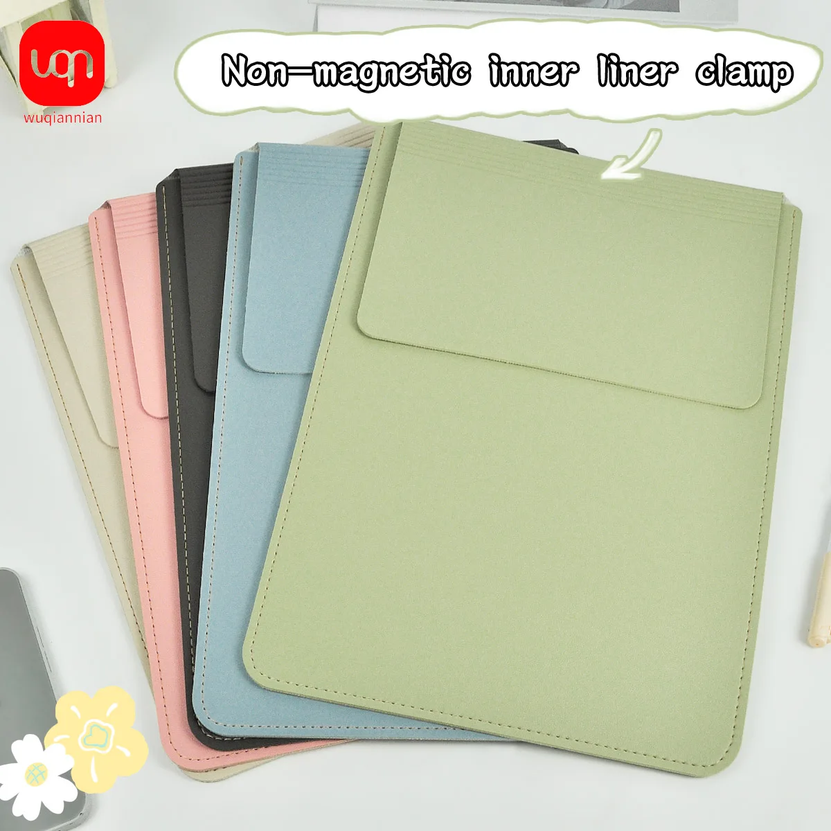 

WQN-1PC PU Leather Laptop/Tablet Case for Friends Gift Durable Bag Student Stationery & Office Supplies