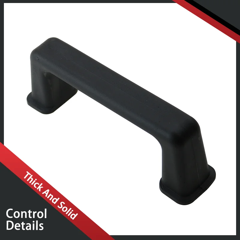 (3pcs) Black Plastic Movable Handle Drawer Cabinet Door Toolbox Can Be Used For Industrial Equipment Electric Handles