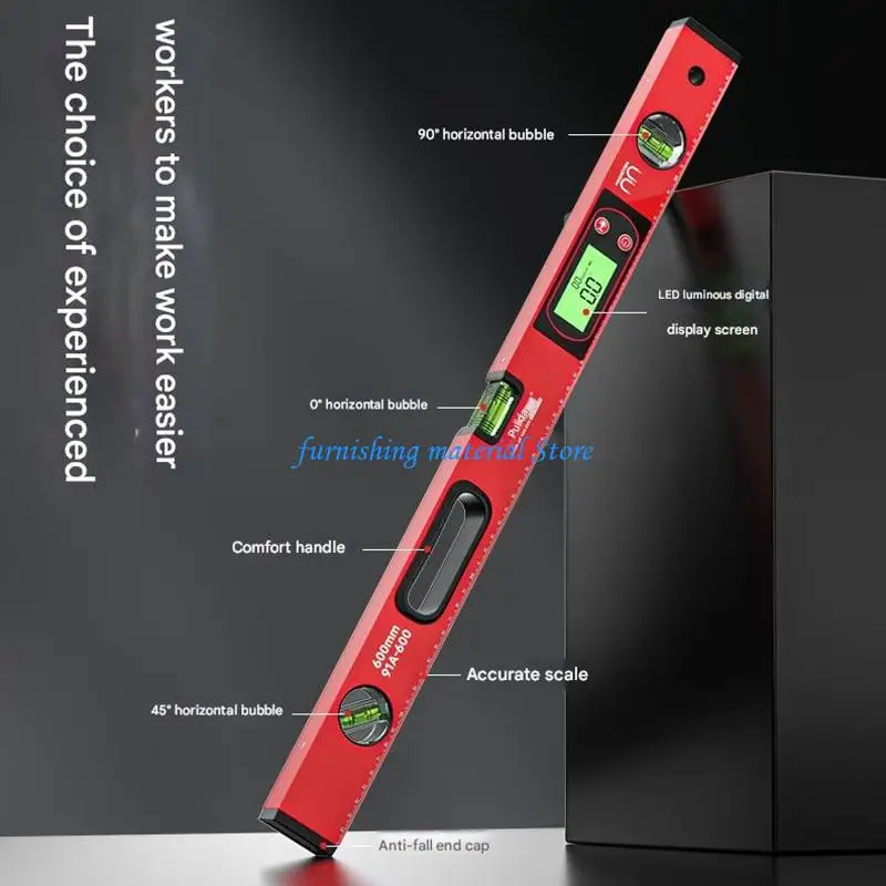 Y5GD Digital Electronic Level Precise ±0.1° Aluminum Build Portable Design Tool