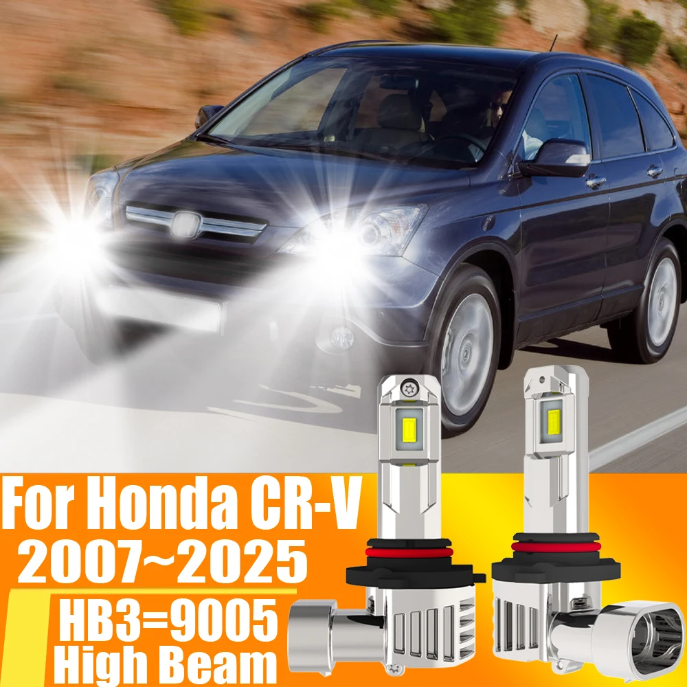 2x hb3 9005 led farol canbu lâmpada do carro de alta potência 6000k xenon luz branca moto lâmpada diodo 12v 55w para honda crv CR-V 2007 ~ 2025