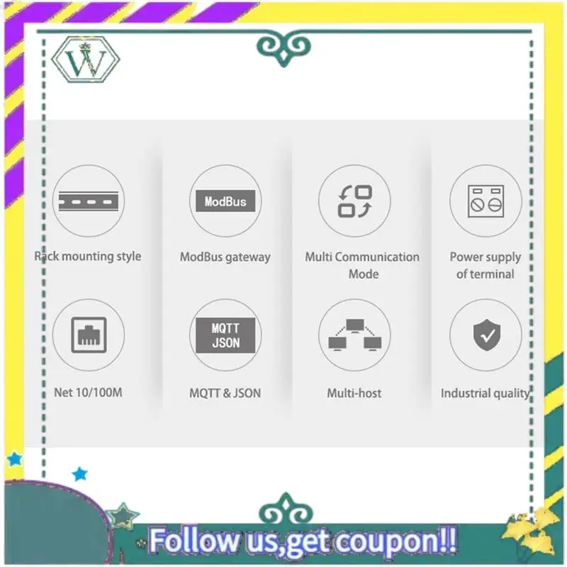 A28Q-Din-Rail ZLAN5143D Serial Device Server Modbus Gateway RS485 From To TCP/IP DC9-24V Support Full Duplex