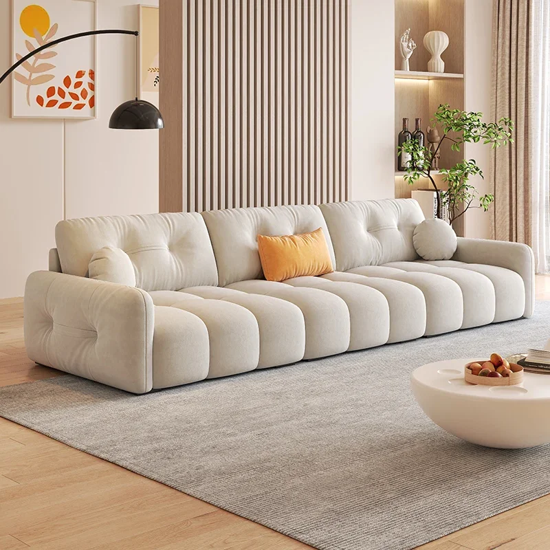 

Nordic Velvet Soft Sofa Cushion Luxury Simple Chaise Plush Modern Sofa White 3 Seater Muebles Para Dormitorio Library Furniture