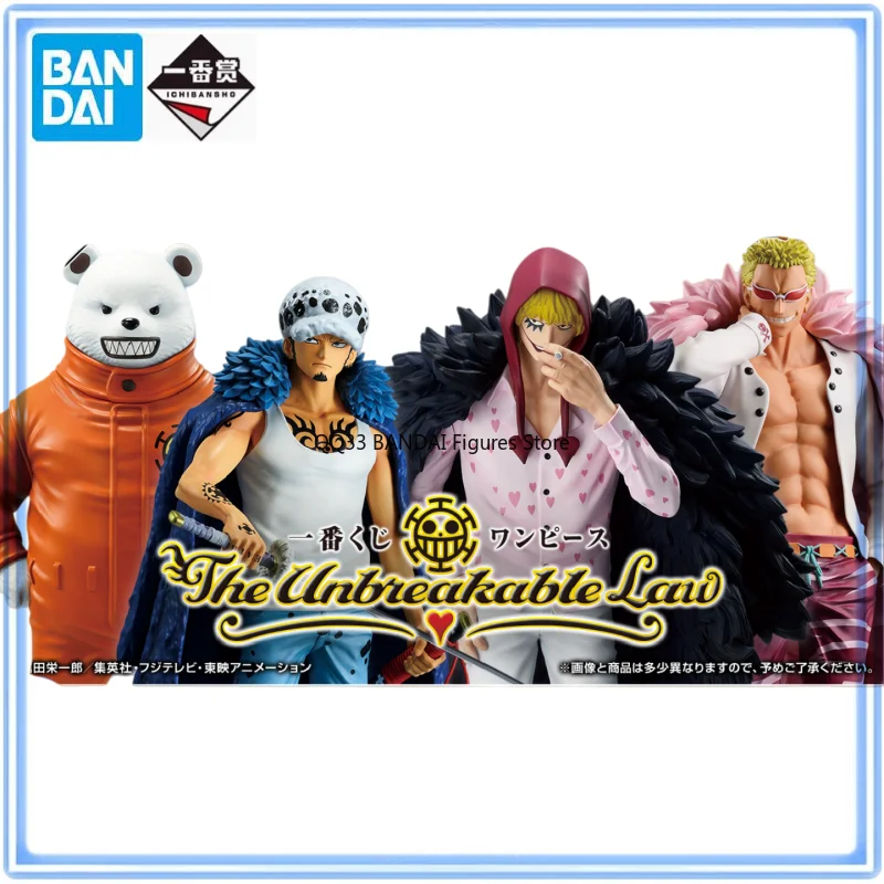 

Bandai Original Ichiban Kuji ONE PIECE The Unbreakable Law Bepo Donquixote Doflamingo Corazón MASTERLISE Action Figure Model