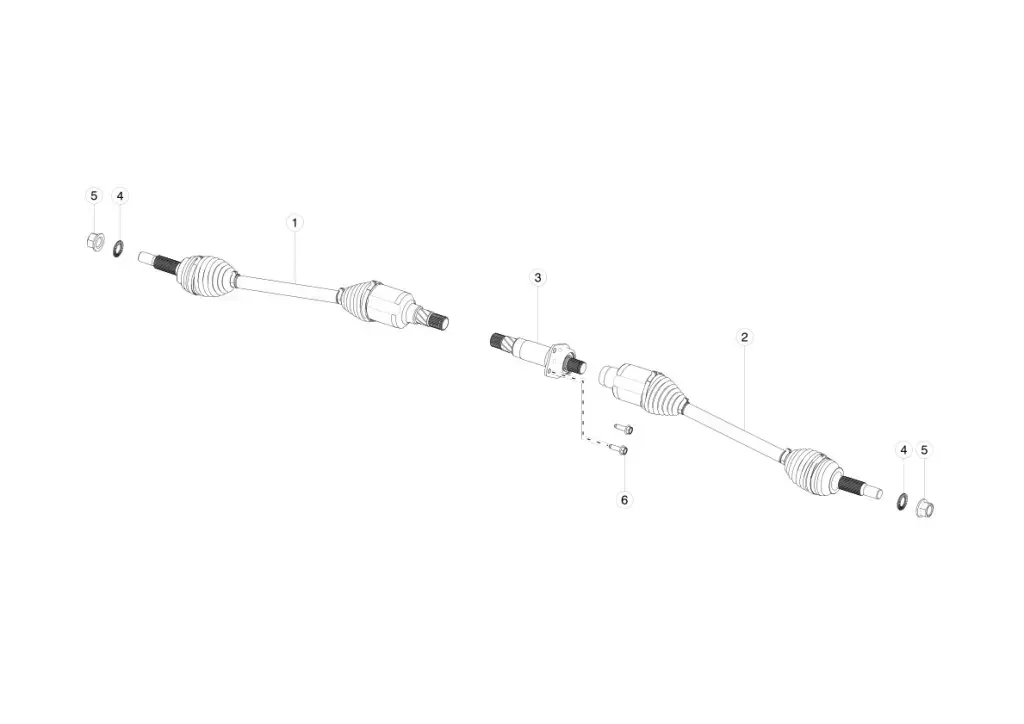 Pair of 2pcs Front Left Right Axle Drive Shaft for Tesla Model X 2019-2020 1420113-00-B,1420119-00-B 1027115-00-D 1027119-00-B