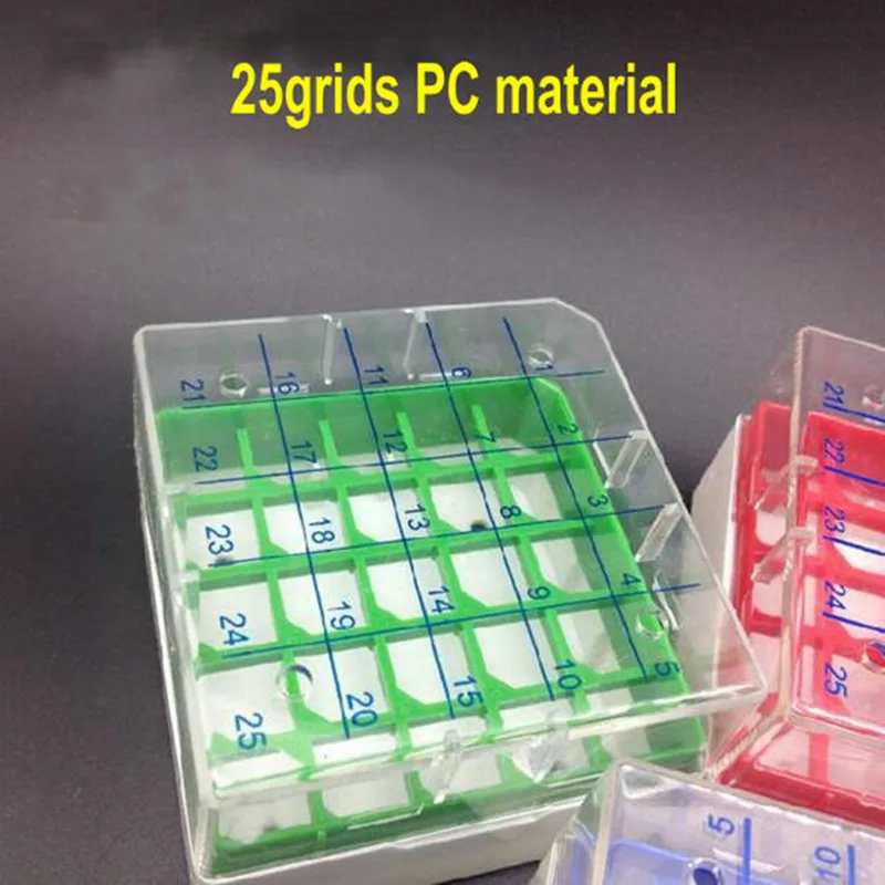 Plastic Frozen Tube Box 25/36/50/81/100 Vents Cryo Tube Storage Box Grids Suitable For 1.5/1.8/5ml Cryopreservation Tube