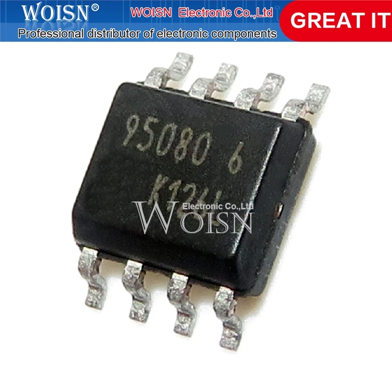 10PCS M95080-WMN6TP SOP-8 95080WP SOP 95080 EEPROM 8KBIT 10MHZ SOP8 IC