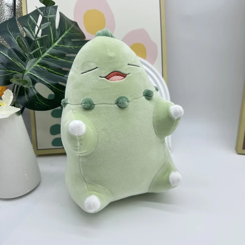 Pokemon Anime Sleep Series Chikorita Slowpoke Cubone Figures Stuffed Animals Plush Toy Pocket Monster Game Pillow Doll For Toys