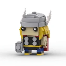 MOC Brickheadz Superhero Movie Character  Assembly Model Idea Building Blocks Toy Gift