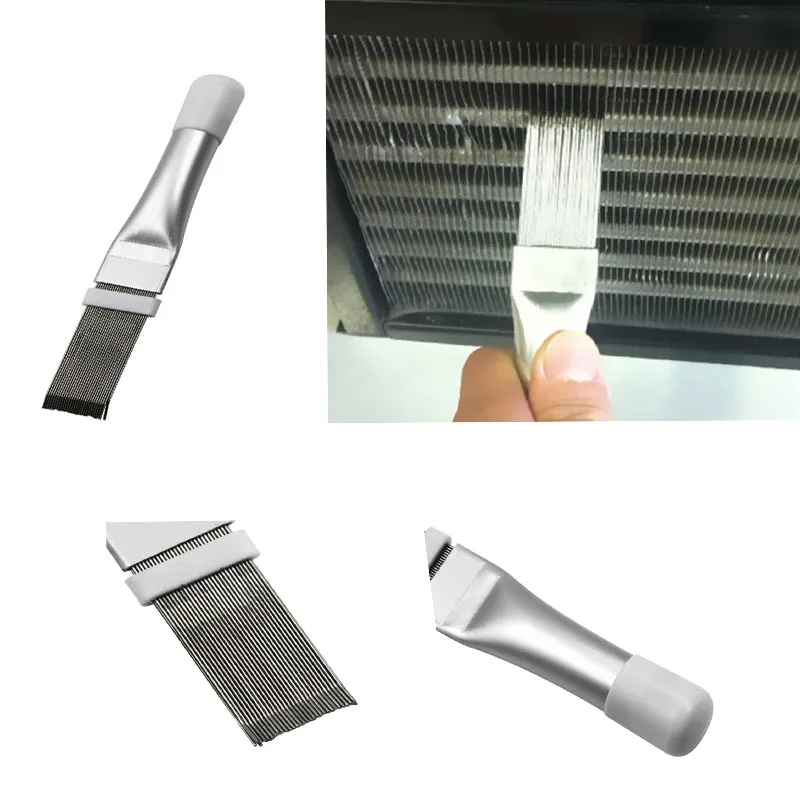 Air Conditioning Condenser Fin Comb Stainless Steel Cleaning Brush Condenser Comb Household Refrigeration Cleaning Supplie Tool