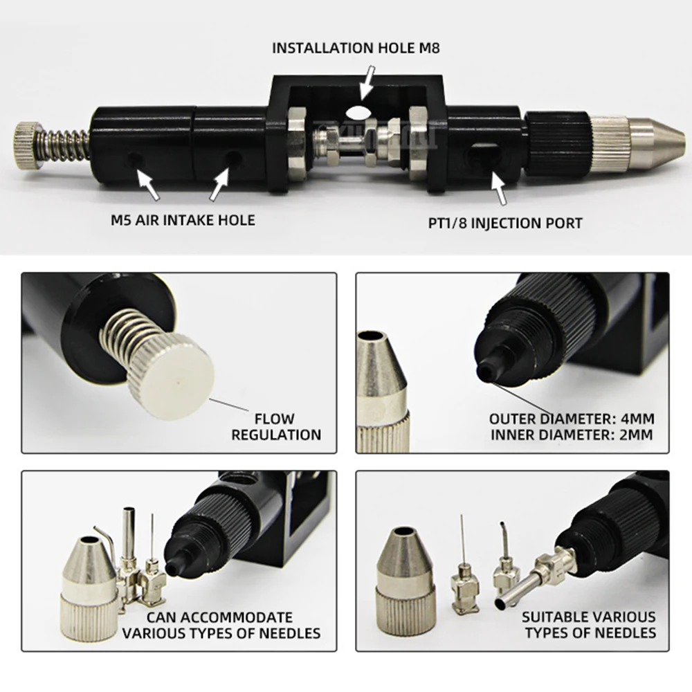 Suction-Type Piston-Type Dispensing Valve,Double-Acting Piston-Type Dispensing Valve, Single-Component Dispensing Valve