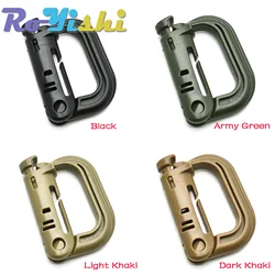 Molle Zaino Tattico EDC Grillo Carabiner Snap A D-Ring Portachiavi Clip di Bloccaggio