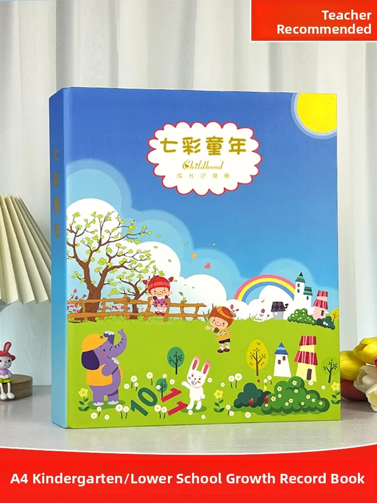 libro-di-crescita-a4-manuale-sulla-crescita-del-bambino-album-a-fogli-mobili-per-l'asilo-la-scuola-elementare-e-il-diploma-album-commemorativo