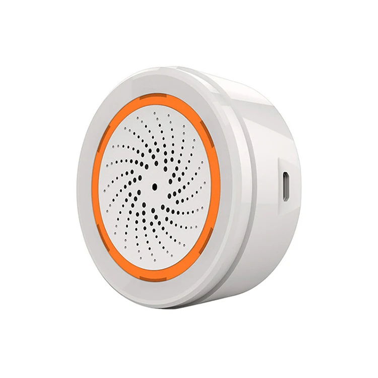 

2025 Golden Security Zigbee Wi-Fi, домашняя звуковая и световая вспышка, сирена, сигнализация с USB-зарядным устройством, управление через приложение Smart Life