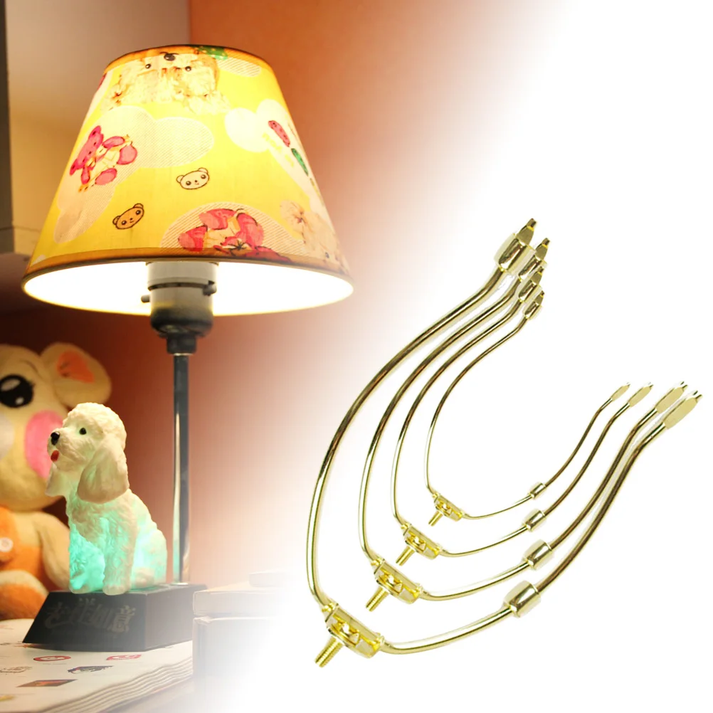 

Table Lamp Bracket 9 Inch Iron Horn Frame For Floor Table Lamps Imitation Gold Heavy Duty Lamp Shade Harp Standard Frame