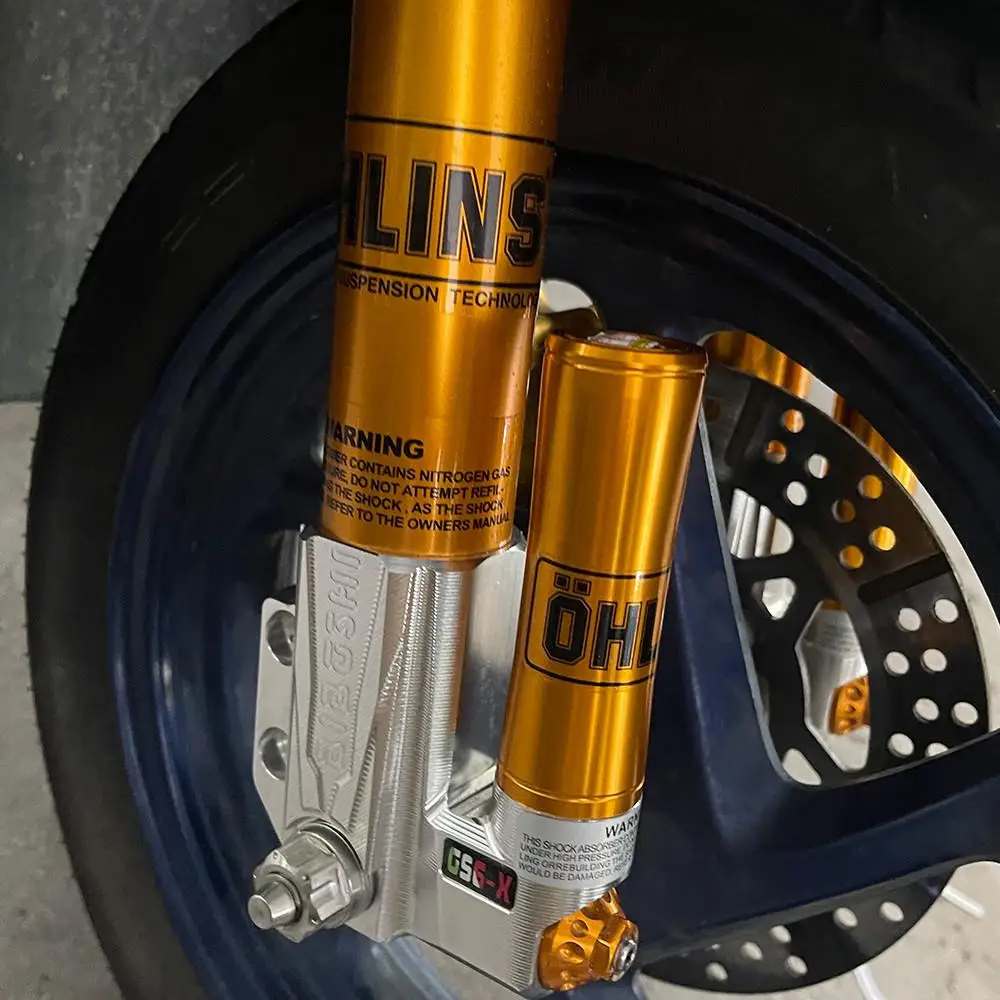 OHL INS Shock Absorber Decals UV-Printed 3D Waterproof Custom Decals for Motorcycle Suspension Decoration Vinyl Stickers