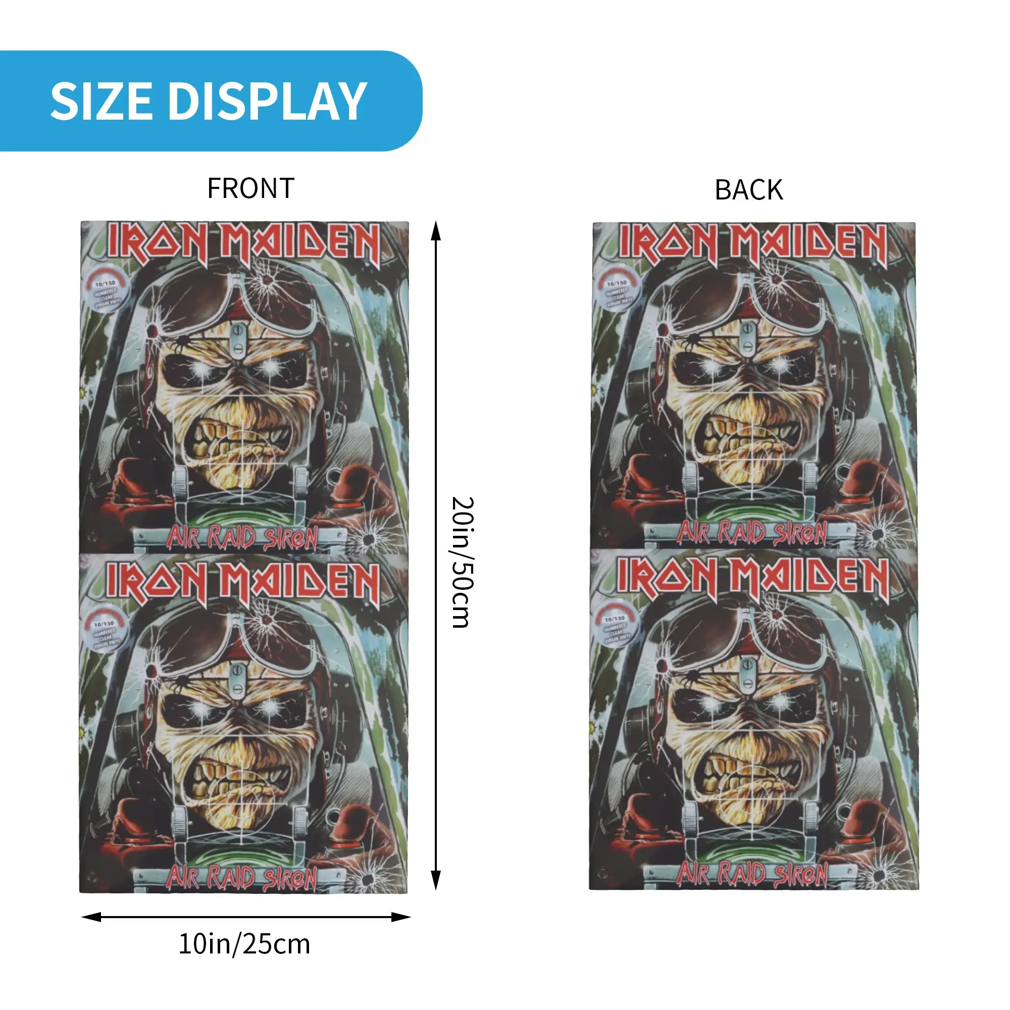 شريط معدني ثقيل I-Irons M-Maidens كارتون باندانا الشتاء الرقبة أدفأ الرجال يندبروف التفاف الوجه وشاح للتزلج الجراب عقال