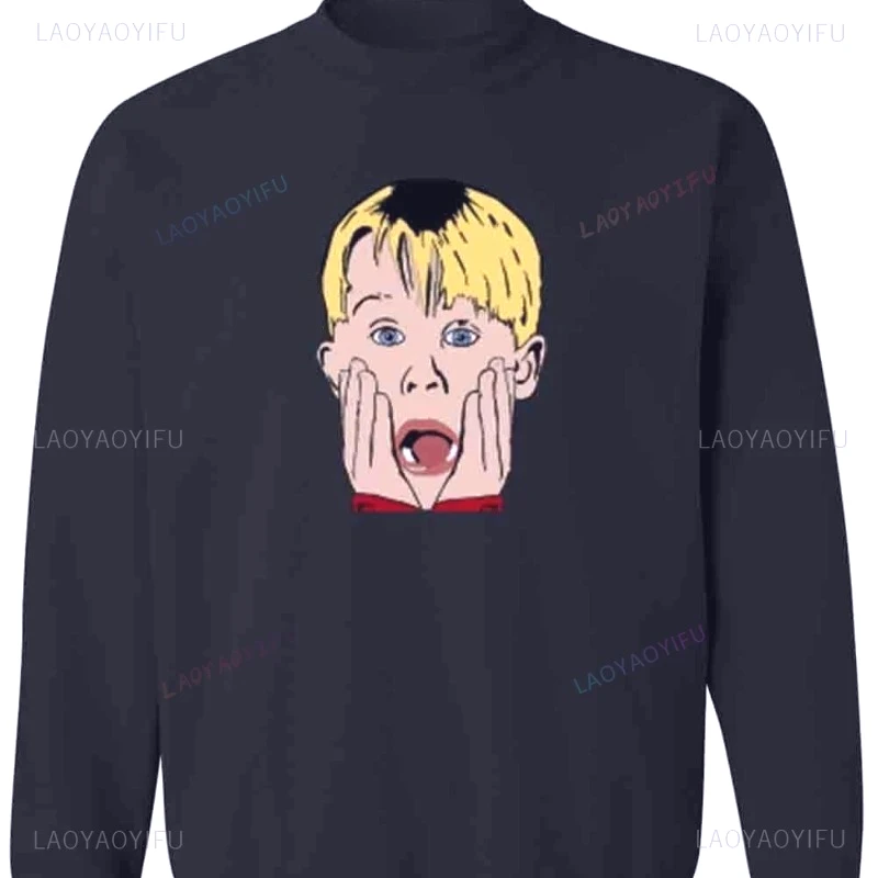 Kevin McCallister sudadera navideña solo en casa sudadera personalidad ropa de hombre estilo Humor sudaderas con capucha de los años 80 ropa de mujer