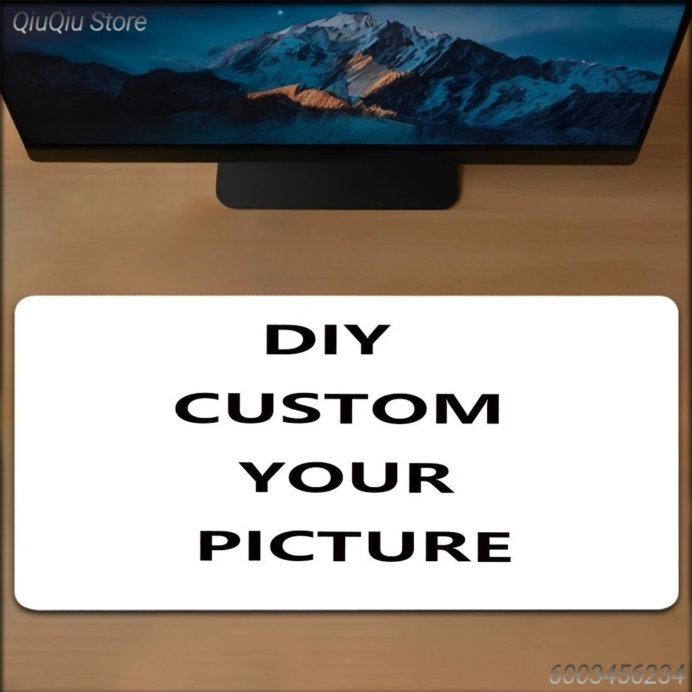 Edge Stitched Custom Mouse Pad Durable Sewed Edge Custom Print Design Waterproof Extended Desk Mat