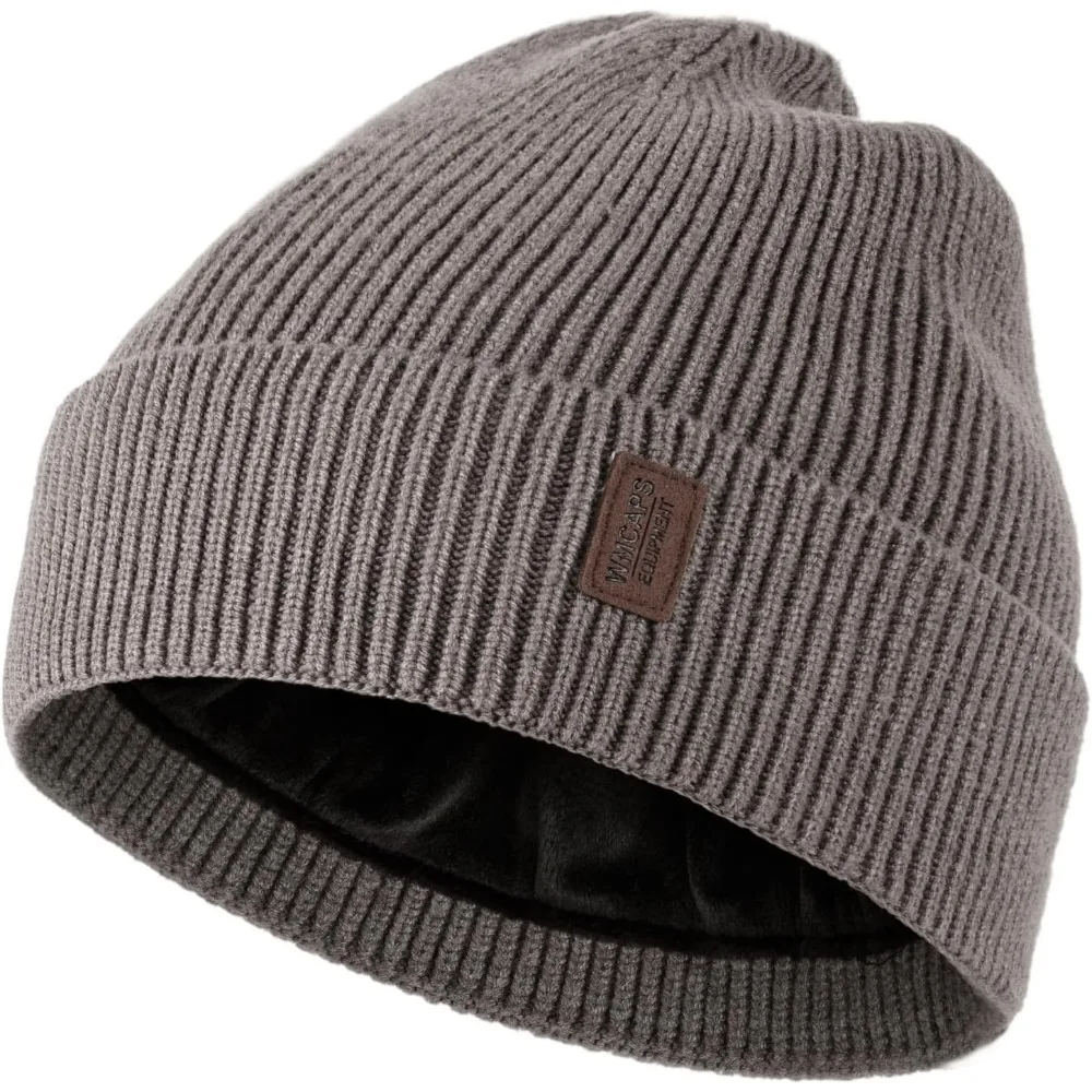 

Зимняя шапка Wmcaps для мужчин и женщин, флисовая шапка с подкладкой, мягкая теплая вязаная шапка, лыжная шапка с отворотом