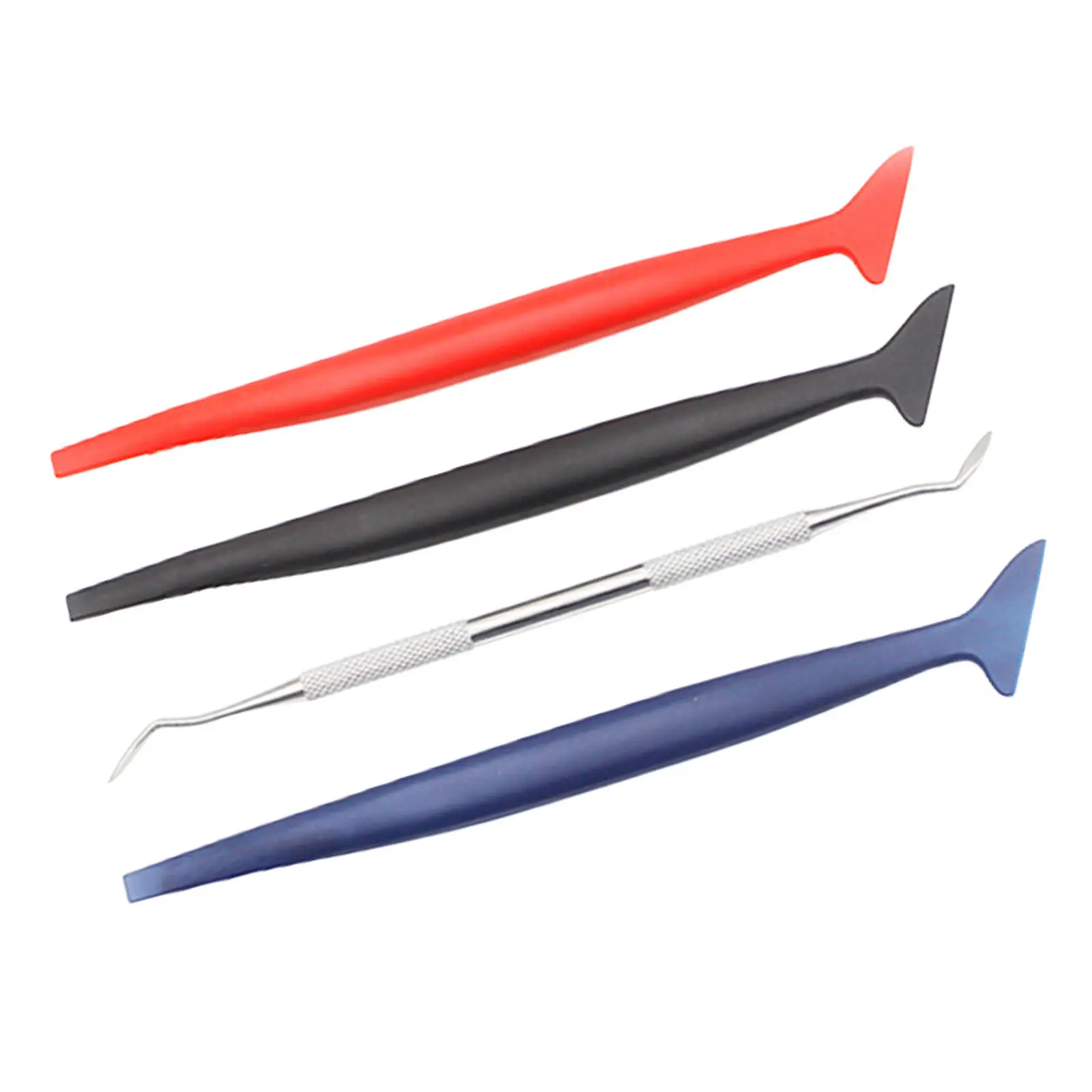 4Pcs Car Film Changing Tool Set Professional Wrapping Scraper Vinyl Film Closing Gap Scraper Auto Tint Installation