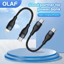 OLAF 0.25M USB car charging bank data cable Short mobile phone charging cable typec/ios Fast charge short portable