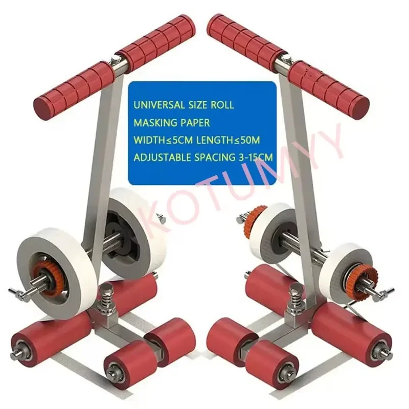 2026 Latest Parking Space Tape Marking Machine Road Line Drawing Tool Basketball Court Floor Striping Equipment Commercial