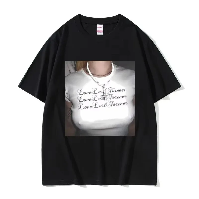 El amor sigue destruyendo para siempre la solitaria camiseta de rap Ken Carson caos Playboy Carti Opium moda de la camiseta