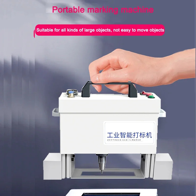 

Portable Engraving Pneumatic Marking Machine 140x20mm Touch Screen For Nameplate Cylinder Number Frame Chassis