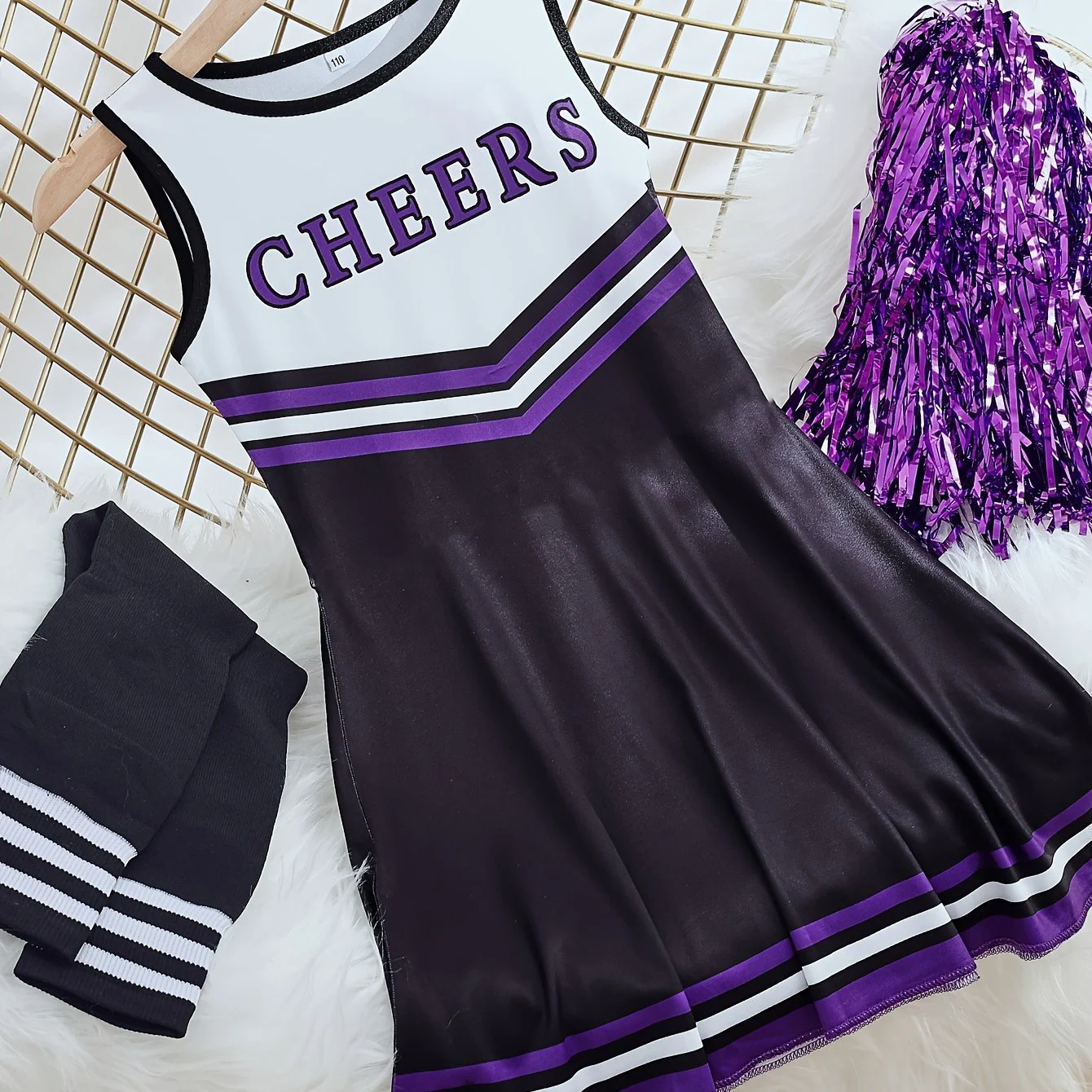 Estate nuove ragazze 3d stampato abito senza maniche Cheerleading Party Uniform Team Opening abbigliamento moda per bambini 3-14 anni venduti