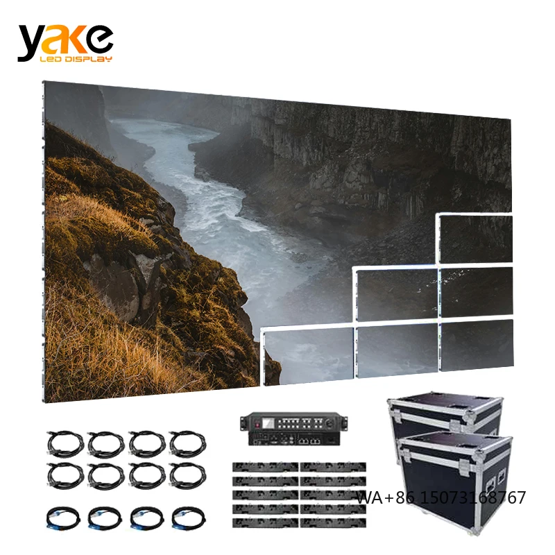

Indoor Custom HD COB 4K P1.25 P1.86 P0. LED Screen LED Video Wall Screen Small Pitch Advertising Screen