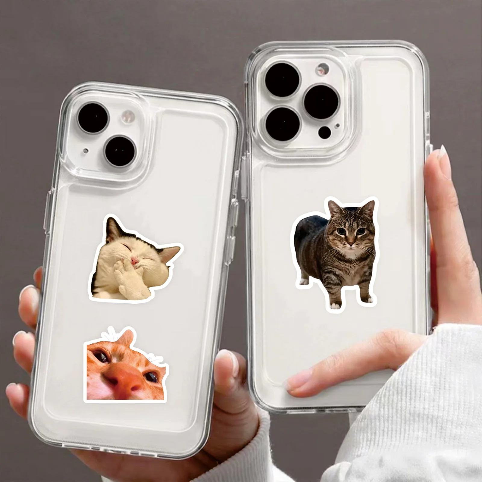 100 Stück Lustige Katzen-Meme Cartoon-Aufkleber DIY Laptops Wasserflaschen Handy Niedliche Tier Wasserdichte Graffiti-Aufkleber Spielzeug Geschenk – Detail 9