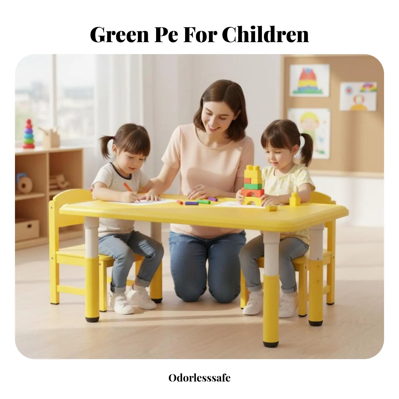 plastic-kids'-desk-and-chair-kid-safe-design-5-piece-toddler-furniture-set-multicolor-multi-purpose-for-preschoolers-classroom
