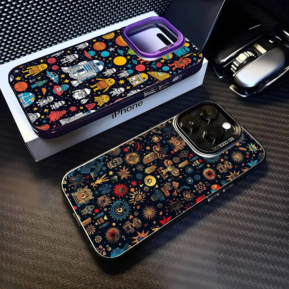 

Art Design Pattern Phone Case For iPhone 16,15,14,13,12,11,Mini,Pro,MAX Purple Matte Shockproof Cover