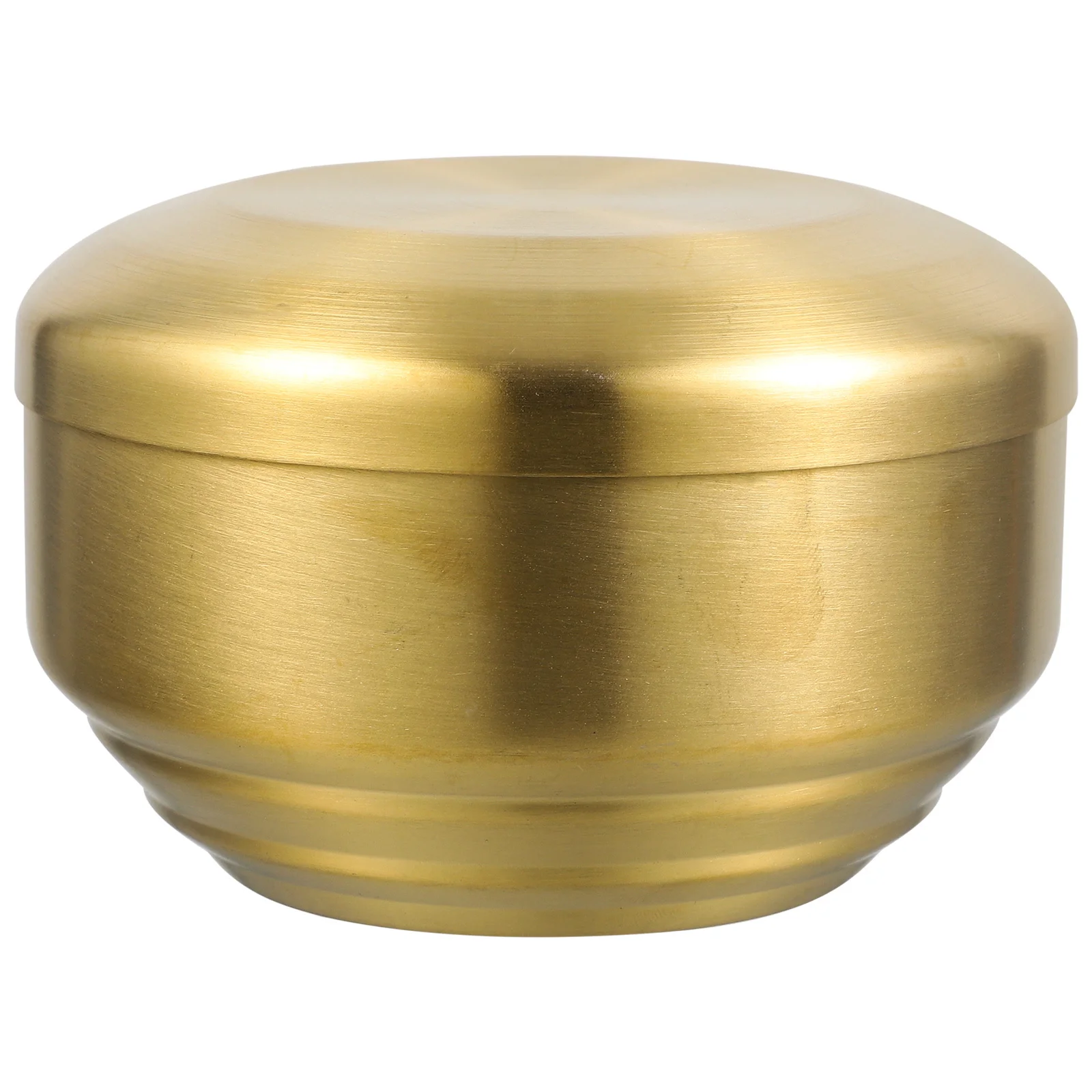 

Korean Stainless Steel Rice Bowl Soup Serving Bowl Metal Heat Resistant Lid Kitchen Household Use Korean Kitchenware