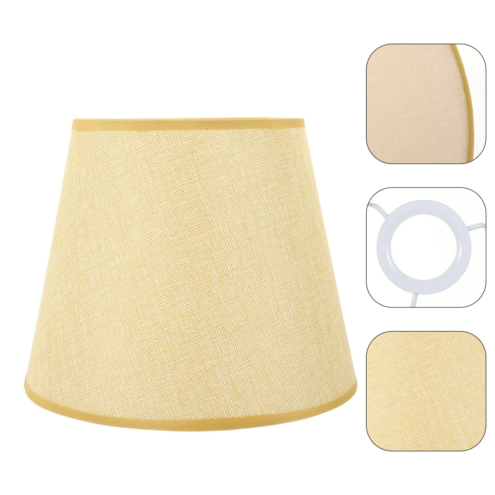 

Fabric Lamp Shades Replacement Lamp Shade Cover for Table Desk Bedside Floor Lamps Warm Elegant Decorative Light Accessory