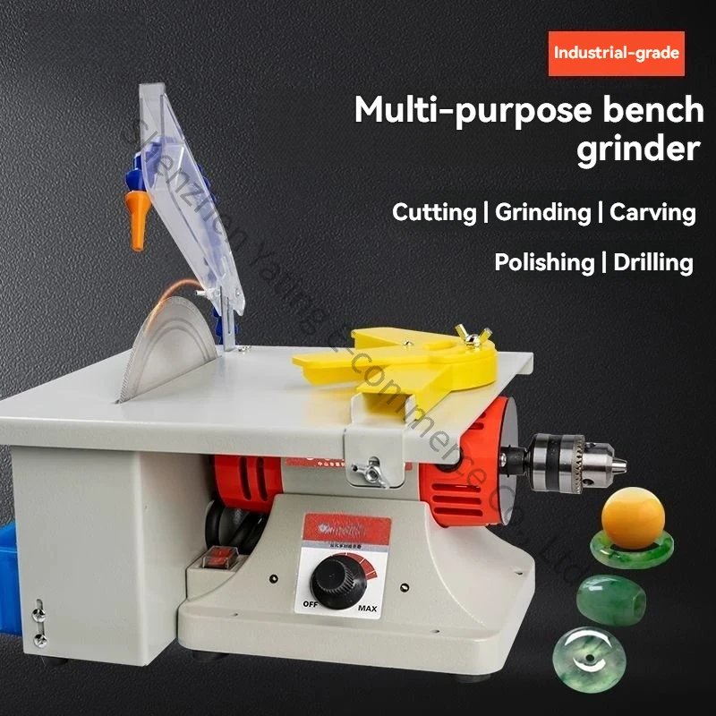 Small Multi-functional Jade Grinding Machine with Integrated Saw, Polishing, Grinding, Drilling, and Cutting for Jadeite