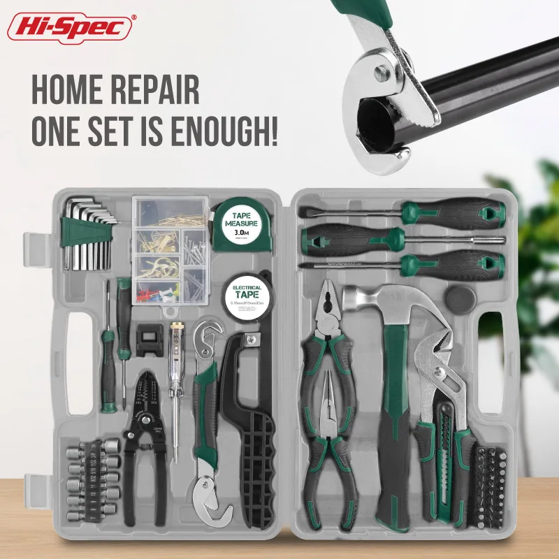 

166-Piece set of household tools, pliers, hammer, saw, wrench, toolbox, maintenance hardware tools woodworking tools