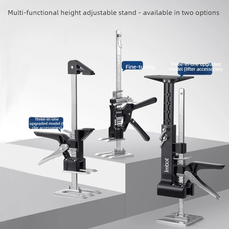 Home Lifting Jack Support Heavy Load Raising Tool Cabinet Mount Helper & Wood Bracket Locator for Installation Clamping Fixture